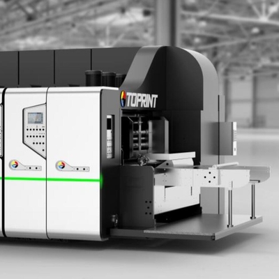 Custom Color 300Sheet/Min Flexo Printer Slotter machine With Feed System 850x1950 Cutting