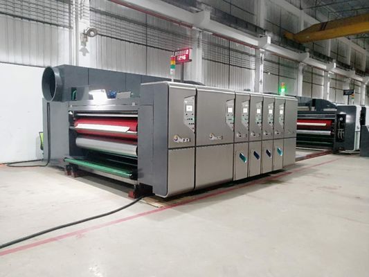 Servo Control Flexo Printer Slotter Die Cutter Fully Automatic Corrugated Box Making Machine