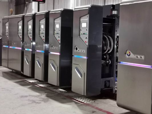 Corrugated Carton Box Flexo Printer Slotter Machine With Feeding Creasing