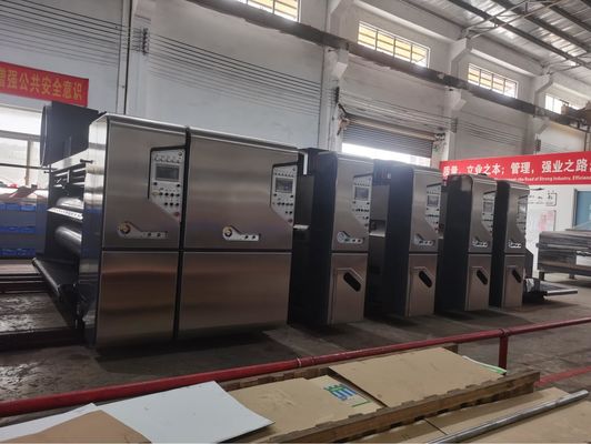 Automatic Carton Box RDC Flex Rotary Die Cutter With Vibrator / Auto Stacker Machine