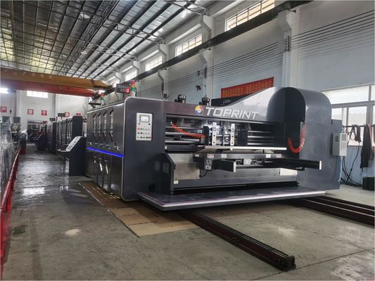 Automatic Carton Box RDC Flex Rotary Die Cutter With Vibrator / Auto Stacker Machine
