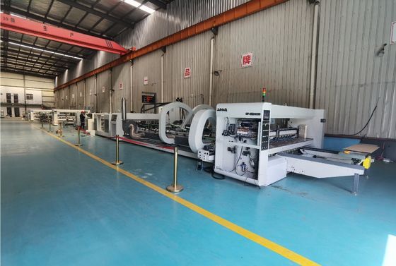 15KW Automatic Folder Gluer Stitcher Machine Two In One Cardboard Stitching Machine